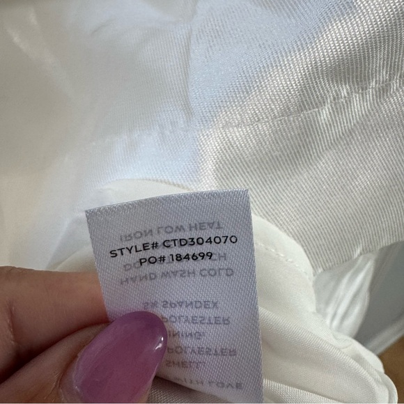 Lulus Bubbly Charm NWT size Medium White Taffeta Tiered Ruffled Mini Dress - Picture 10 of 14